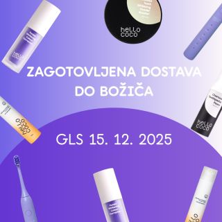 Da ne bi pod božičnim drevescem ostalo prazno, vam sporočamo datum, do katerega lahko zagotovimo dostavo do božiča🎄 Vesele...