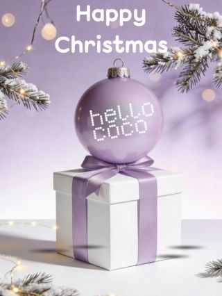 V imenu celotne hello coco ekipe vam želimo vesel božič in mirne praznike💜 Želimo vam dneve, polne veselja, počitka in...